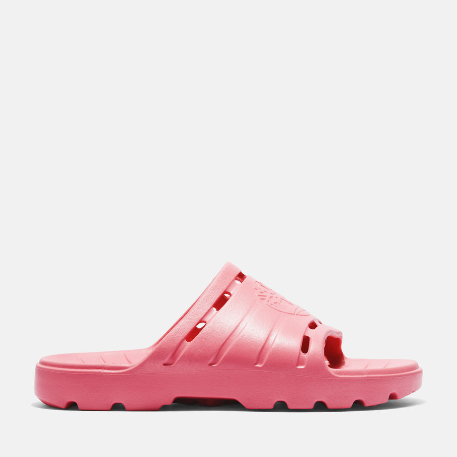 Timberland Get Outslide Sandal For Women In Pink Pink Unisex, Size 2.5