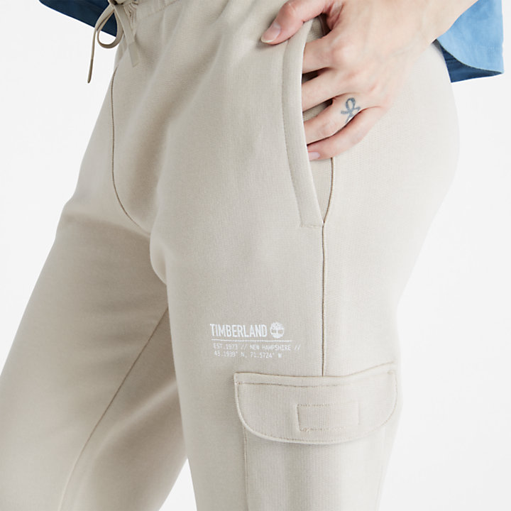 Pantalon de survêtement cargo pour femme en gris-