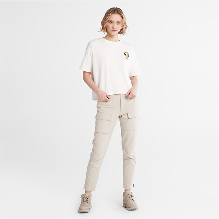 T-shirt da Donna con Grafica TimberFresh™ in bianco-