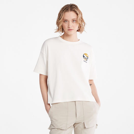 TimberFresh™ Graphic T-Shirt voor dames in wit | Timberland