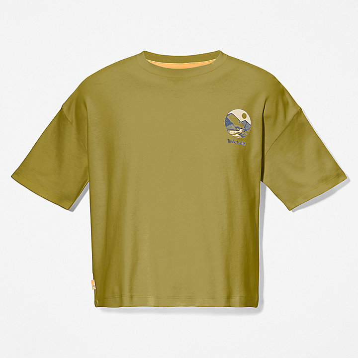 T-shirt à imprimé graphique TimberFresh™ pour femme en jaune