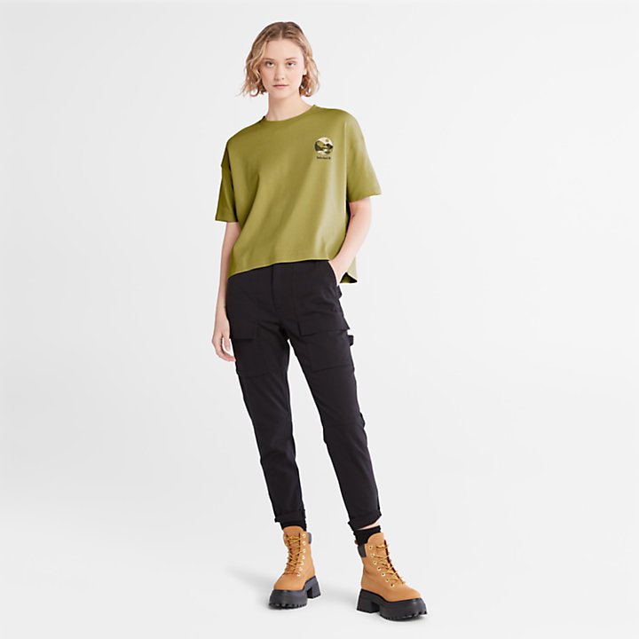 Camiseta gráfica TimberFresh™ para mujer en amarillo-