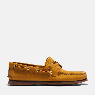 Timberland Classic Boat Shoe For Men In Yellow Yellow, Size 11