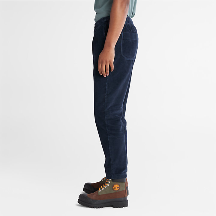 Corduroy Trousers for Men in Navy-