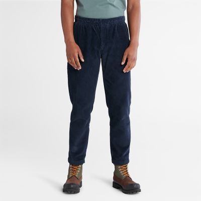 Timberland Corduroy Trousers For Men In Navy Dark Blue
