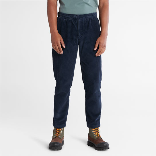 Pantalon en velours côtelé pour homme bleu marine | Timberland