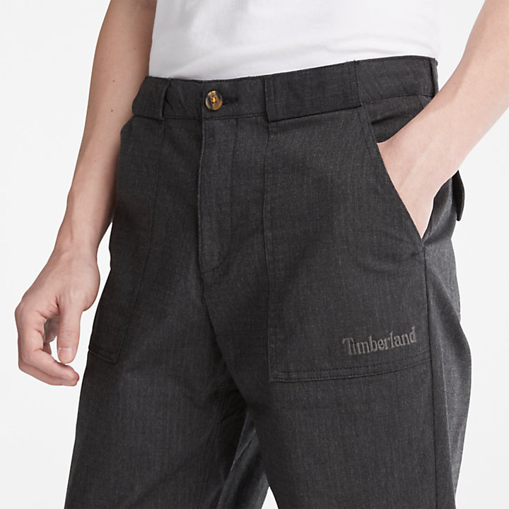 Cordura® EcoMade broek voor heren met taps toelopende pijpen in zwart-