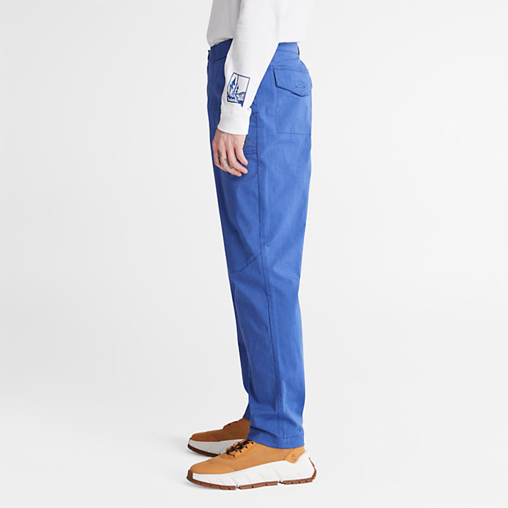 Cordura® EcoMade broek voor heren met taps toelopende pijpen in blauw-