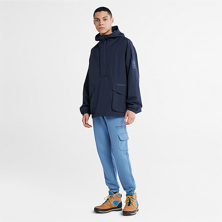 Stow-and-Go Anorak Jacket for Men in Navy