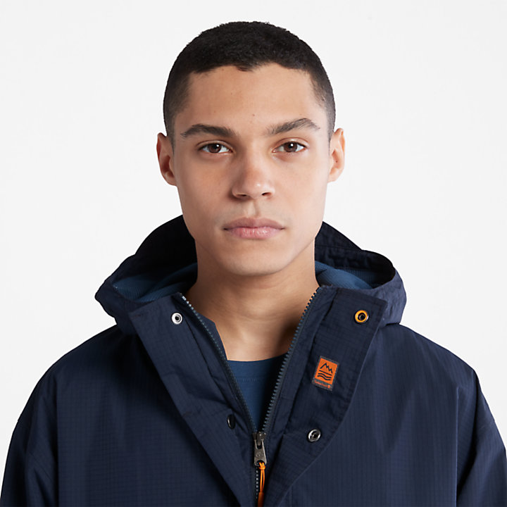 Stow-and-Go Anorak Jacket for Men in Navy-