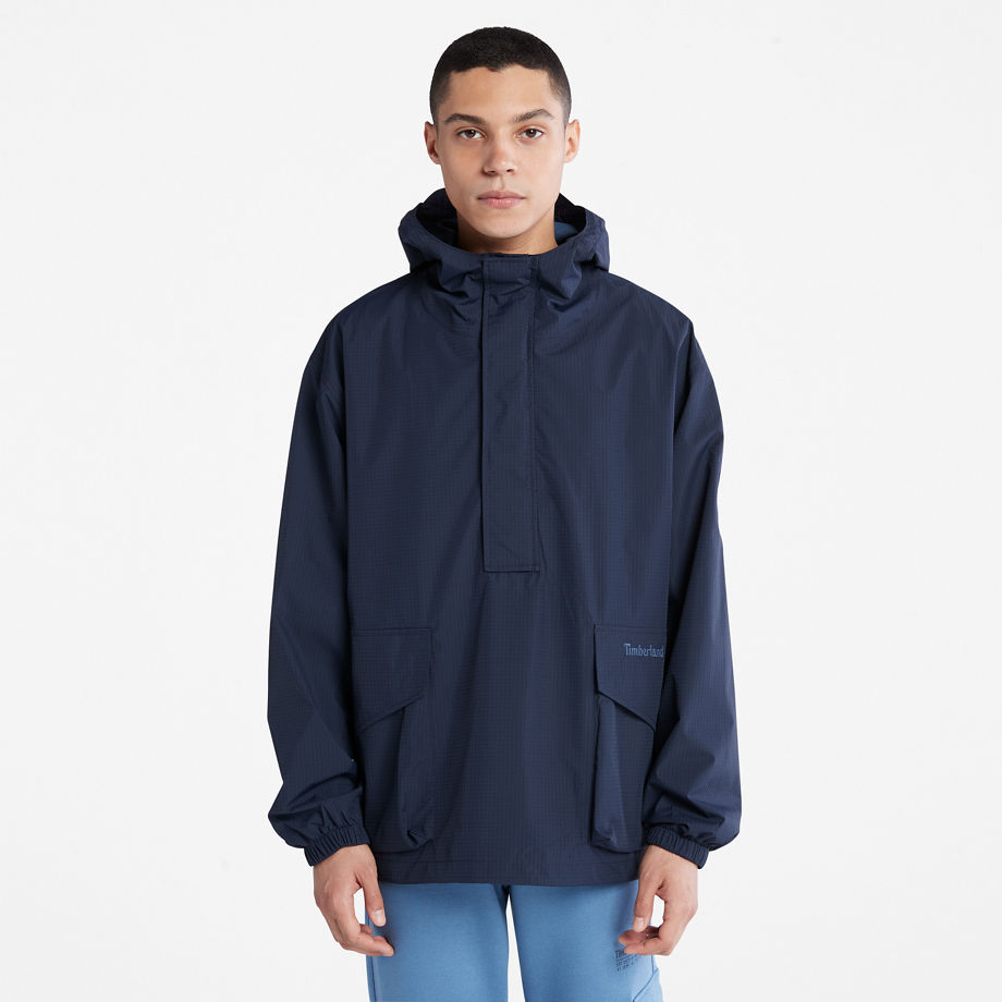 Timberland Stow-and-go Anorak Jacket For Men In Navy Dark Blue, Size S