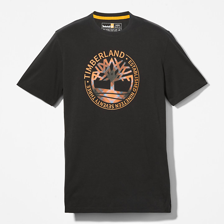 T-shirt da Uomo con Logo Little Cold River in colore nero-