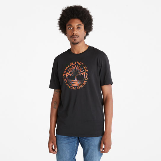 T-shirt da Uomo con Logo Little Cold River in colore nero | Timberland