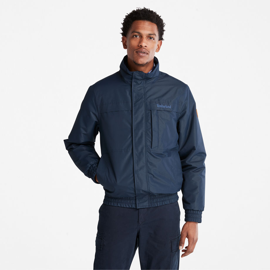 Timberland Benton Water-resistant Insulated Jacket For Men In Navy Dark Blue, Size L