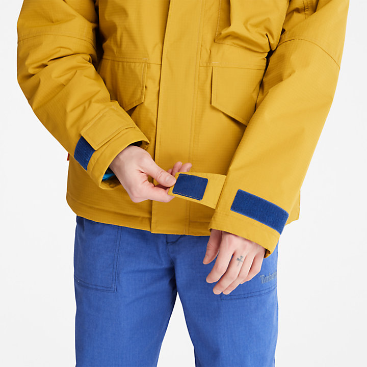 Outdoor Mountain Town Insulated Jacket for Men in Yellow-