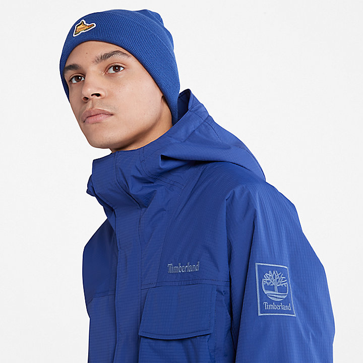 Outdoor Mountain Town Insulated Jacket for Men in Blue
