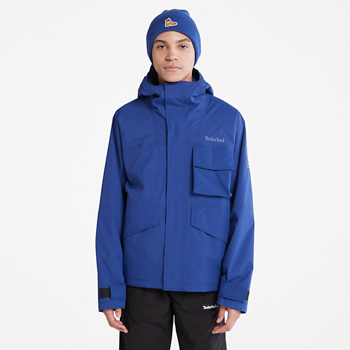 Outdoor Mountain Town Insulated Jacket for Men in Blue-