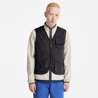 Timberland Outdoor Stow-and-go Utility Gilet For Men In Black Black