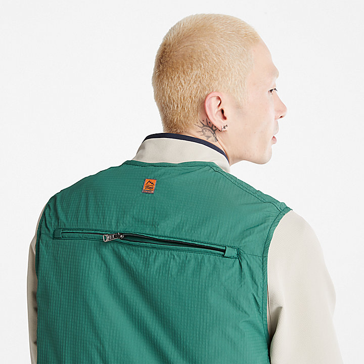 Outdoor Stow-and-Go Utility Gilet for Men in Green