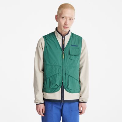 Outdoor Stow-and-Go Utility Gilet for Men in Green