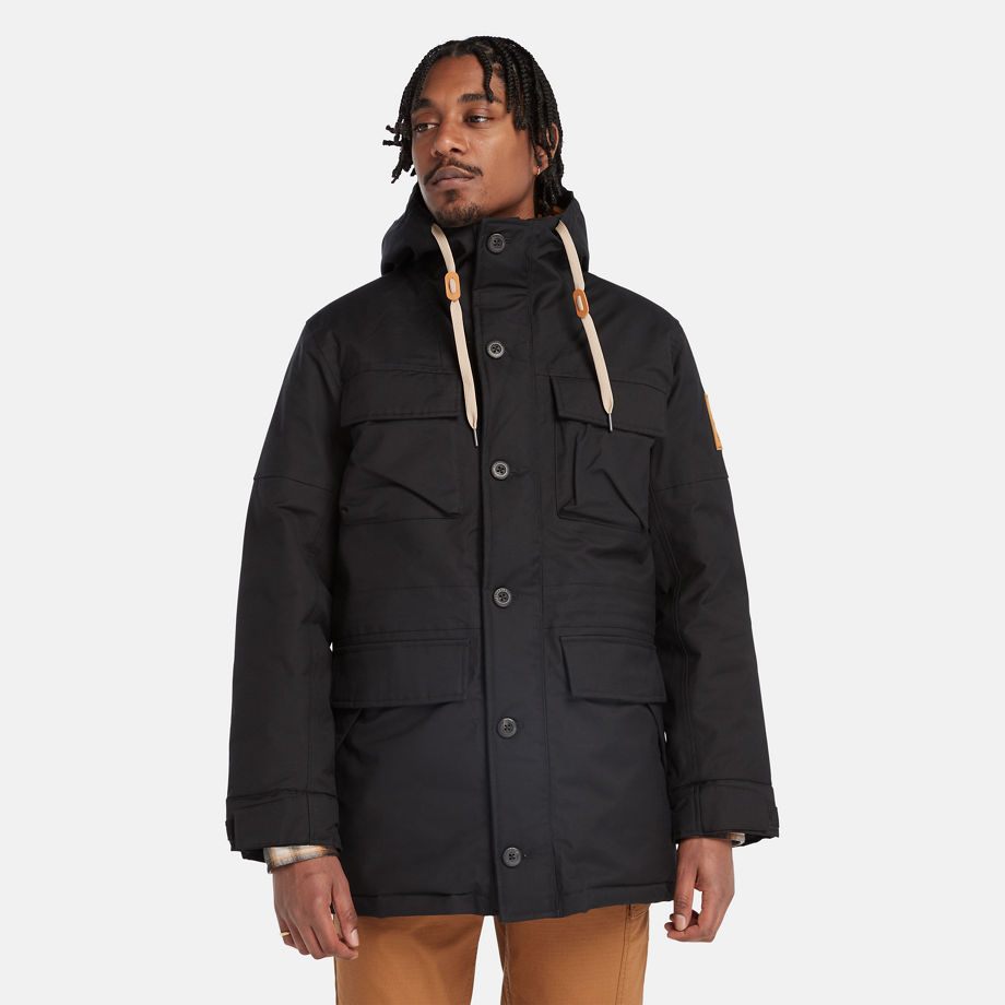 Timberland Wilmington Expedition Waterproof Parka For Men In Black Black