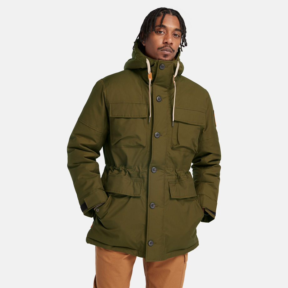 Timberland Wilmington Expedition Waterproof Parka For Men In Green Green