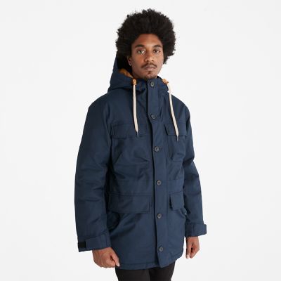 Timberland Expedition Field Parka For Men In Navy Dark Blue, Size M