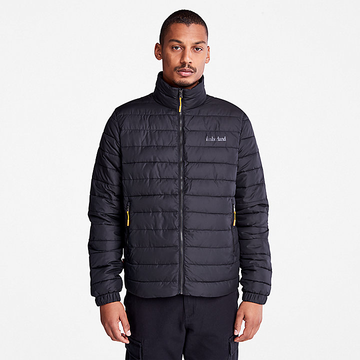 Axis Peak Quilted Jacket for Men in Black