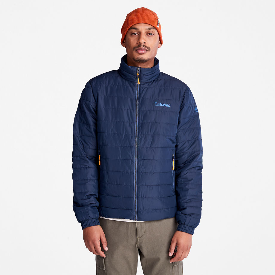 Timberland Axis Peak Quilted Jacket For Men In Navy Navy