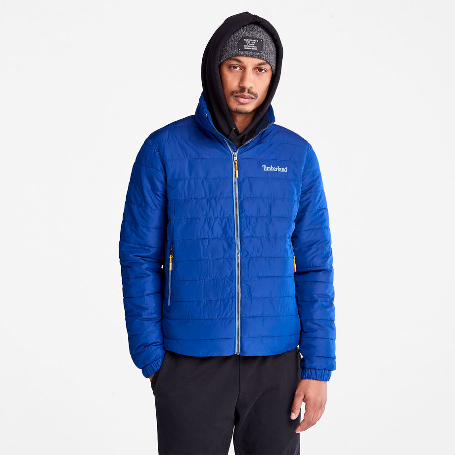 Timberland Axis Peak Water-repellent Jacket For Men In Blue Dark Blue