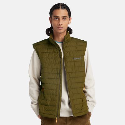Timberland Axis Peak Water-repellent Packable Gilet For Men In Green Green, Size M