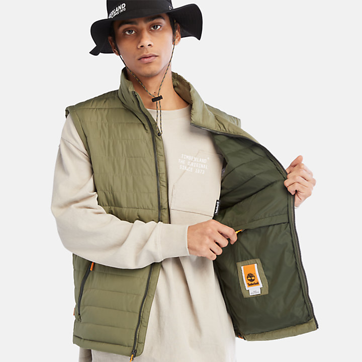 Axis Peak Packable Vest for Men in Green-