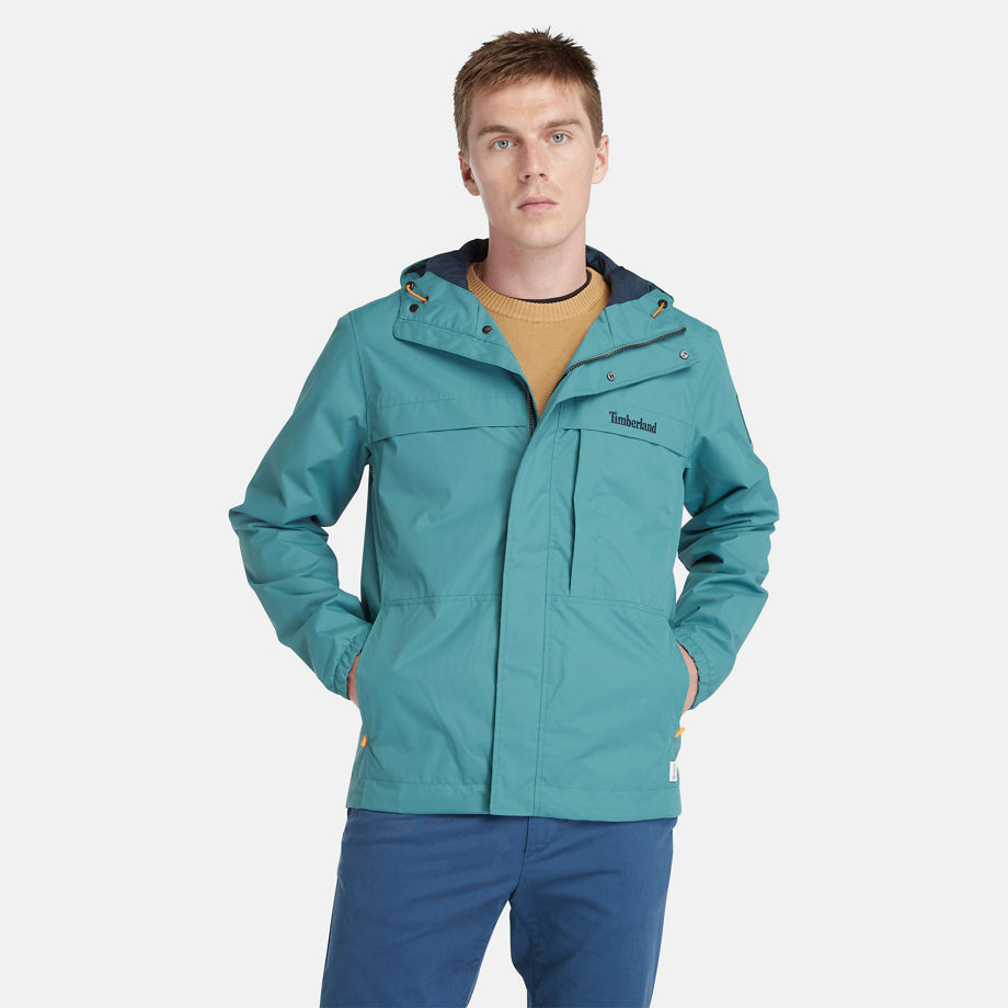 Timberland Benton Water-resistant Shell Jacket For Men In Teal Teal