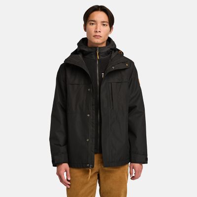 Timberland Benton Waterproof 3-in-1 Jacket For Men In Black Black