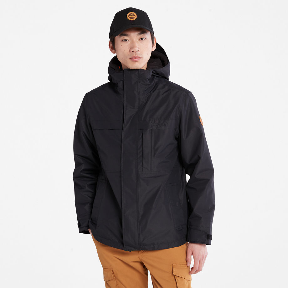 Timberland Benton Waterproof 3-in-1 Jacket For Men In Black Black, Size S