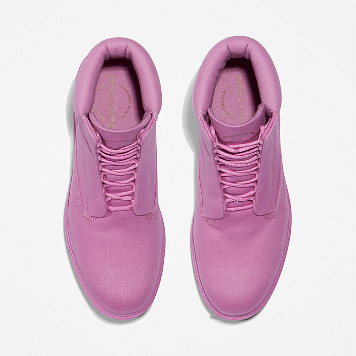 Timberland x Pangaia Premium Fabric 6-Inch Boot voor heren in roze