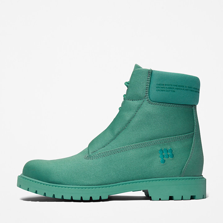 Timberland x Pangaia Premium Fabric 6-Inch Boot for Women in Green-