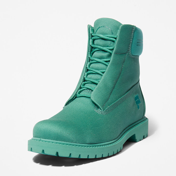 6-inch Boot en tissu haut de gamme Timberland x Pangaia pour femme en vert-