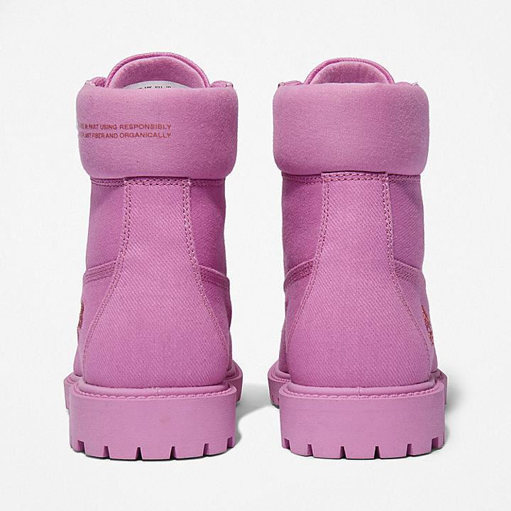 Bedrijf Alice Geslaagd Timberland x Pangaia Premium Fabric 6-Inch Boot voor dames in roze |  Timberland