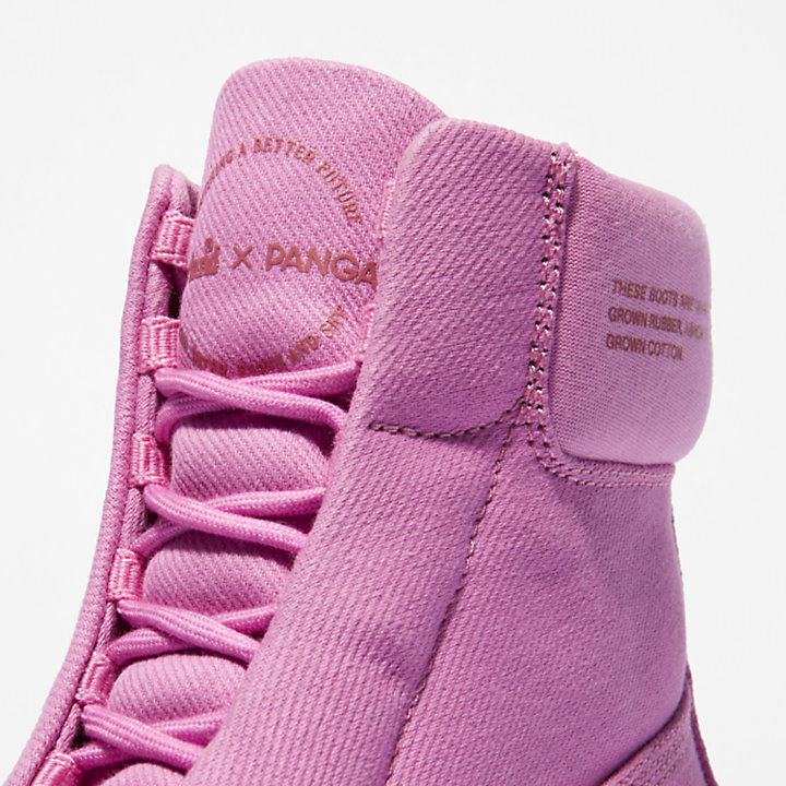 Timberland® x Pangaia Premium Fabric 6-Inch Boot für Damen in Pink-