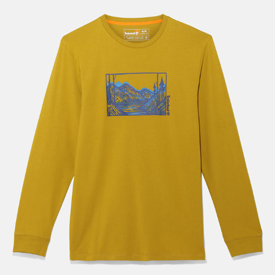 Wind, Water, Earth and Sky LS T-Shirt for Men in Green | Timberland