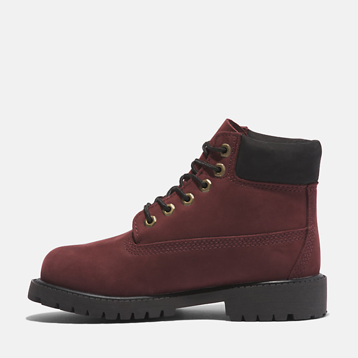 Timberland® Premium 6 Inch Boot for Youth in Burgundy-