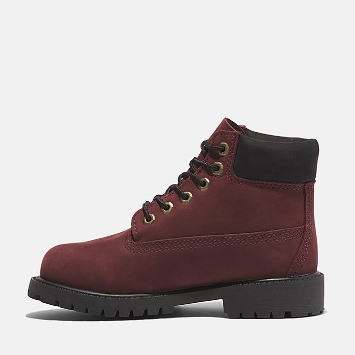 Timberland® Premium 6 Inch Boot for Youth in Burgundy