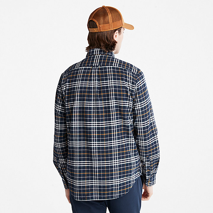 Tartan Shirt with SolucellAir™ Technology for Men in Navy