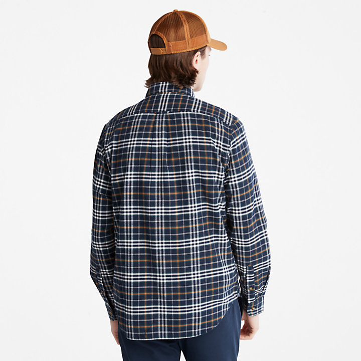 Tartan Shirt with SolucellAir™ Technology for Men in Navy-