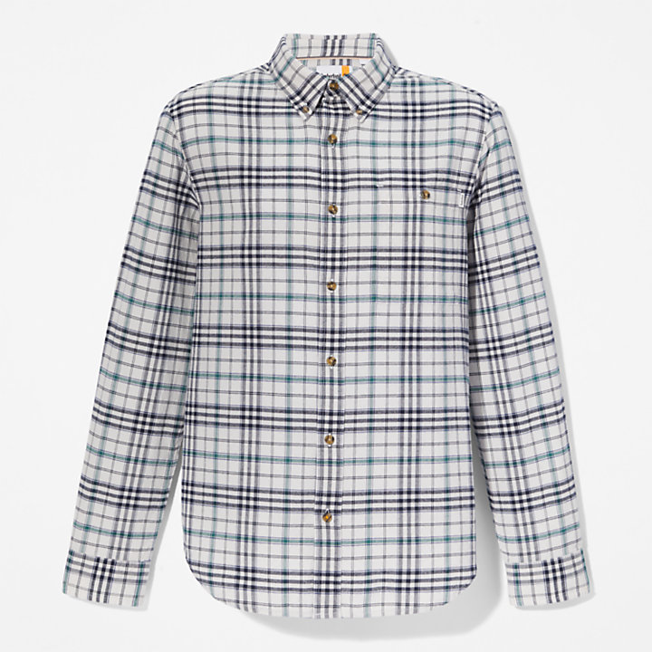 Tartan Shirt with SolucellAir™ Technology for Men in White-