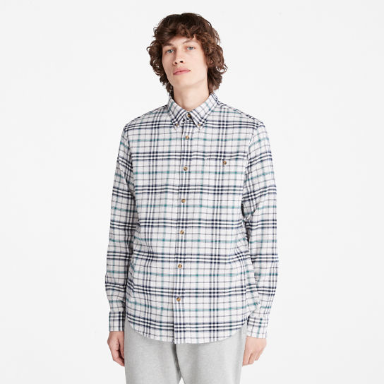 Tartan Shirt with SolucellAir™ Technology for Men in White | Timberland