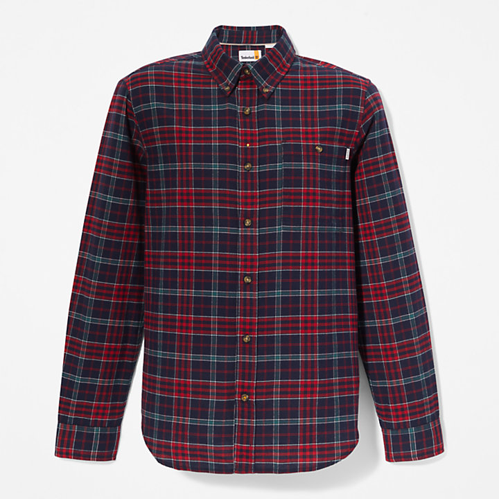 Tartan Shirt with SolucellAir™ Technology for Men in Red-