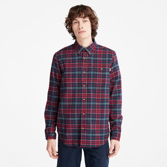 Tartan Shirt with SolucellAir™ Technology for Men in Red | Timberland