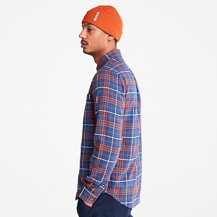 Tartan Shirt with SolucellAir™ Technology for Men in Blue-